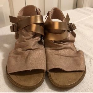 Blowfish Pink Gladiator Sandals with Buckle